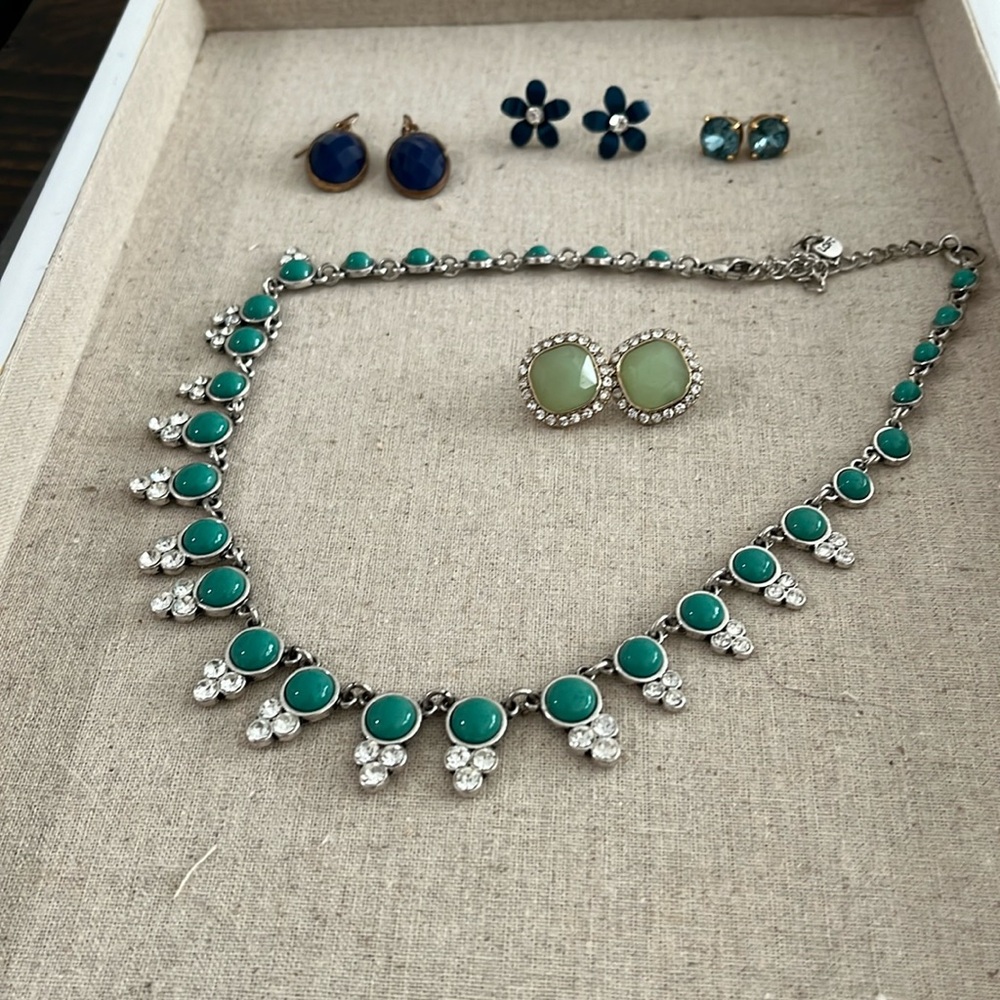 Green/blue jewelry lot
